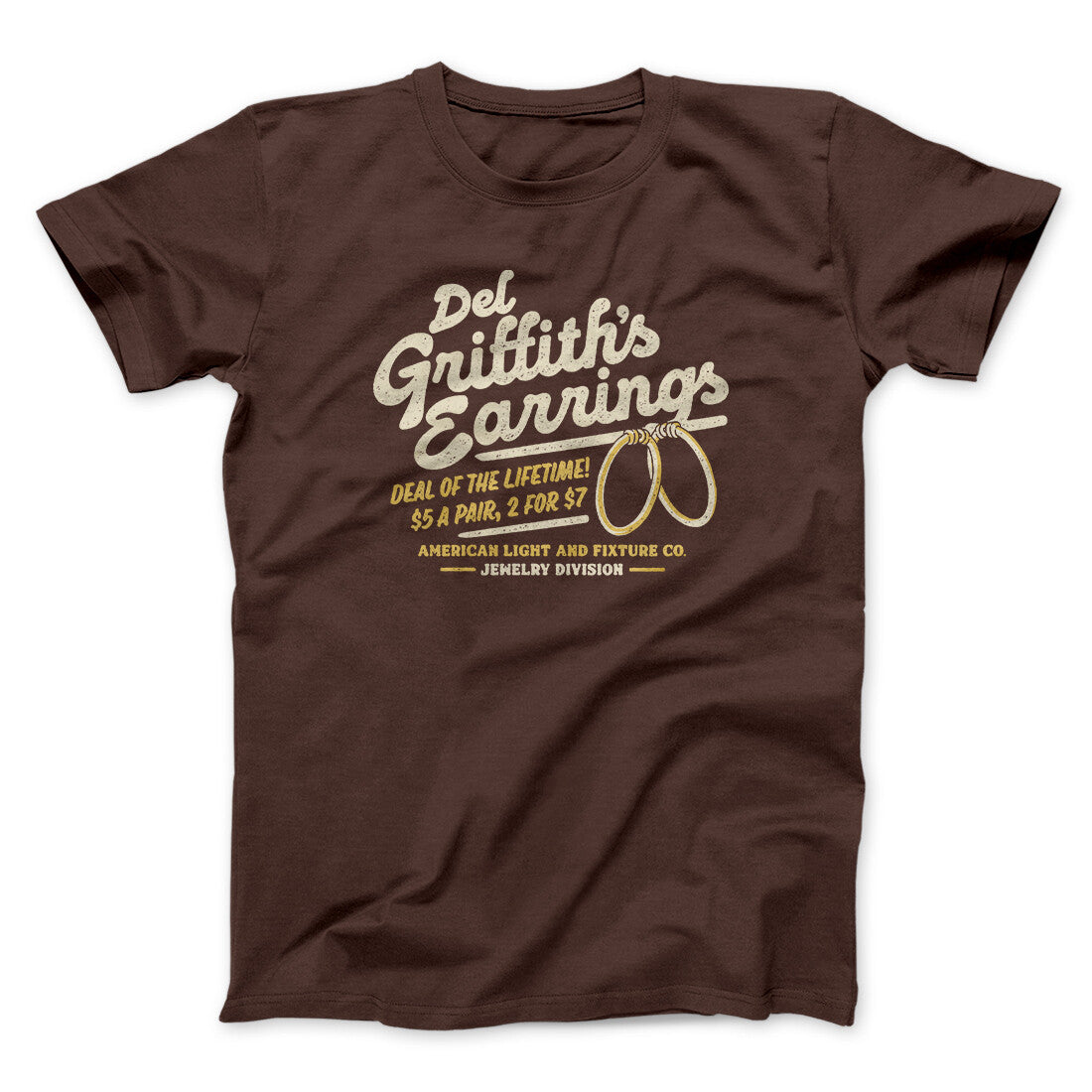 Del Griffith's Earrings Thanksgiving Funny Movie Men/Unisex T-Shirt