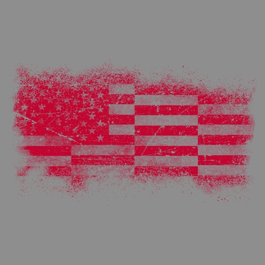 Bar Flag T-Shirt - Dark Heather Gray