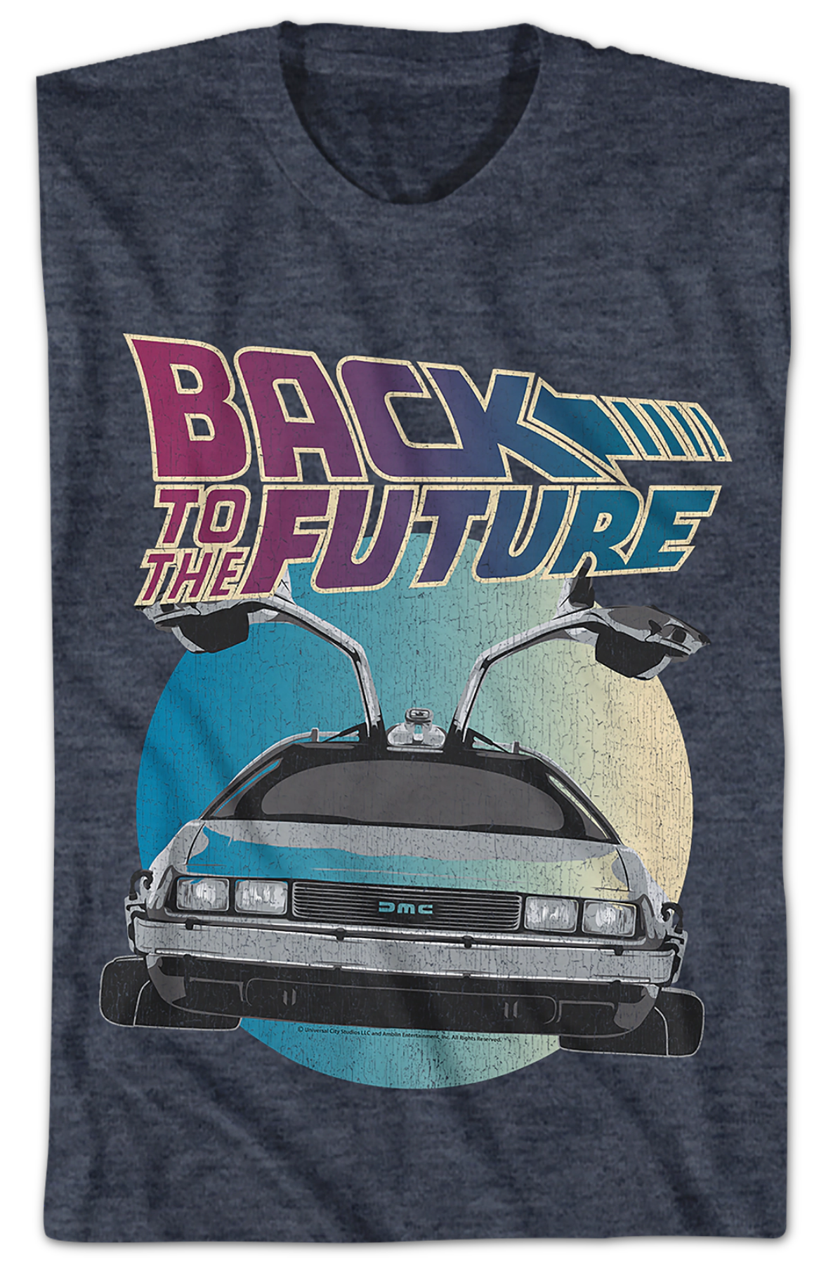 DeLorean Circle Back To The Future T-Shirt