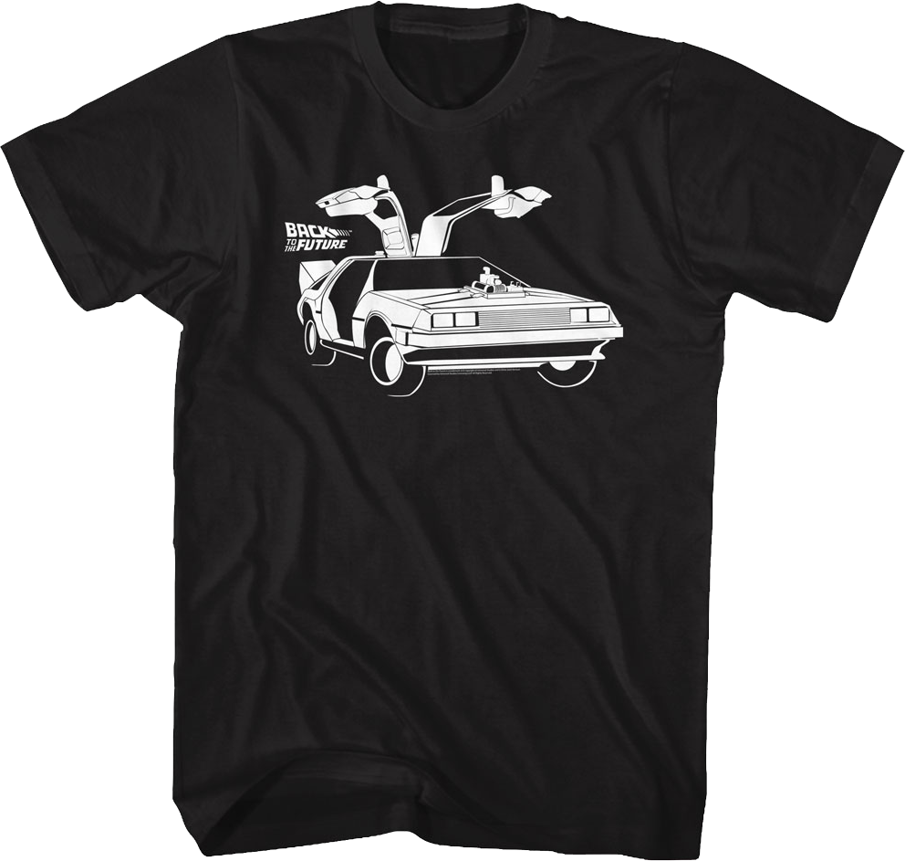 DeLorean Doors Back To The Future T-Shirt