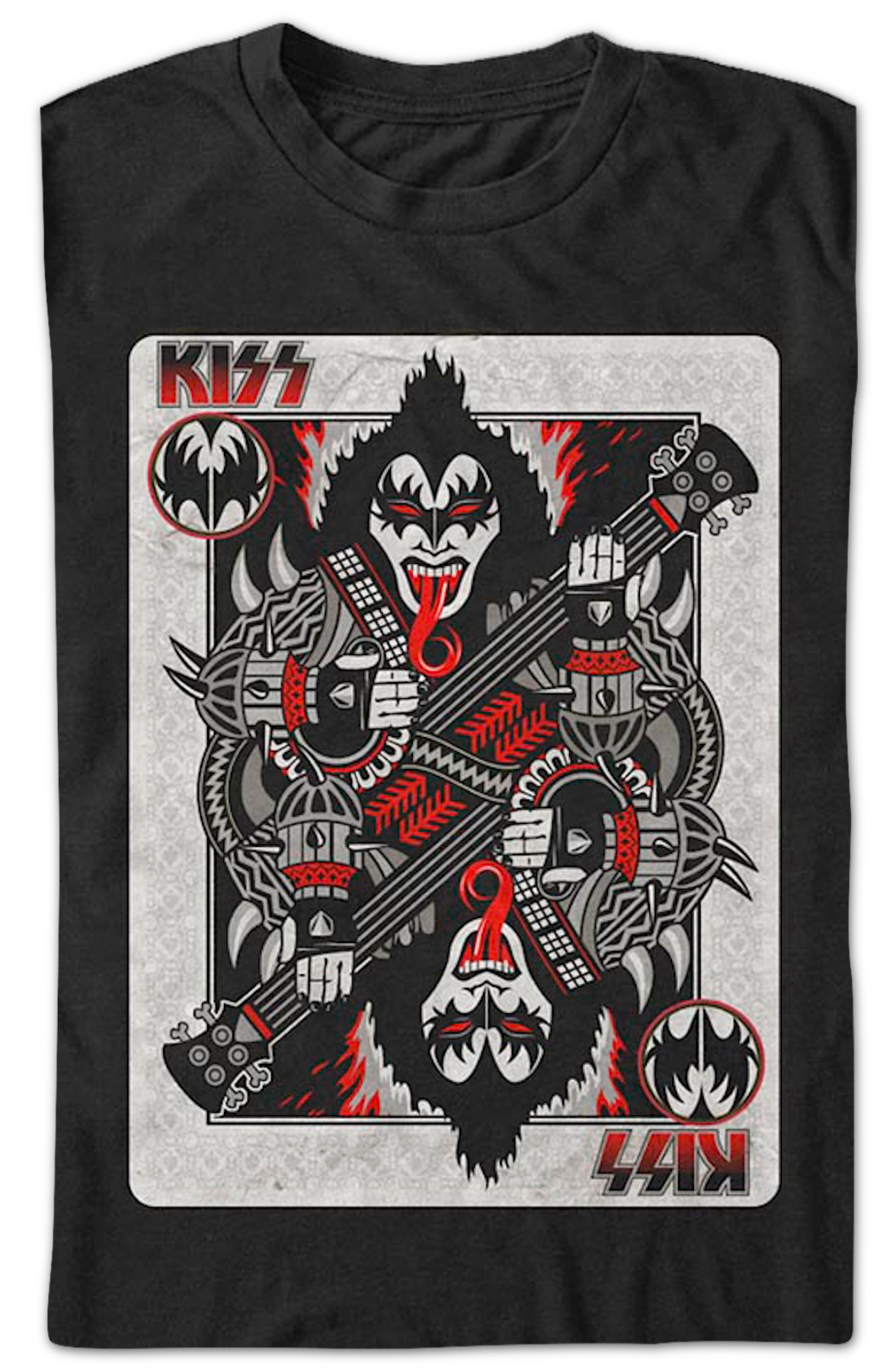 Demon Playing Card KISS T-Shirt