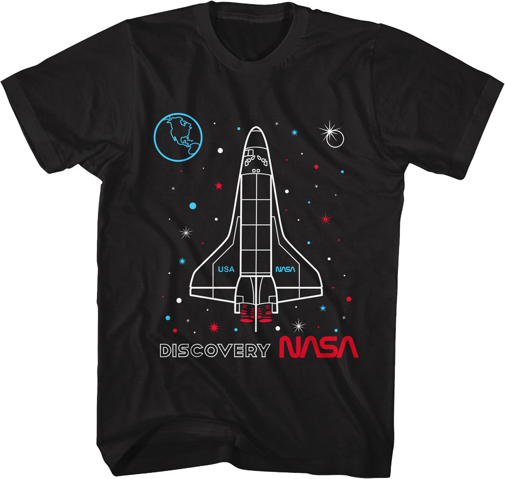 Discovery Outline NASA T-Shirt