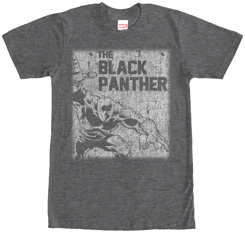 Distressed Black Panther T-Shirt