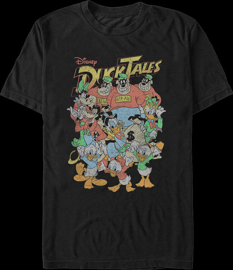 Distressed Cast Picture DuckTales T-Shirt