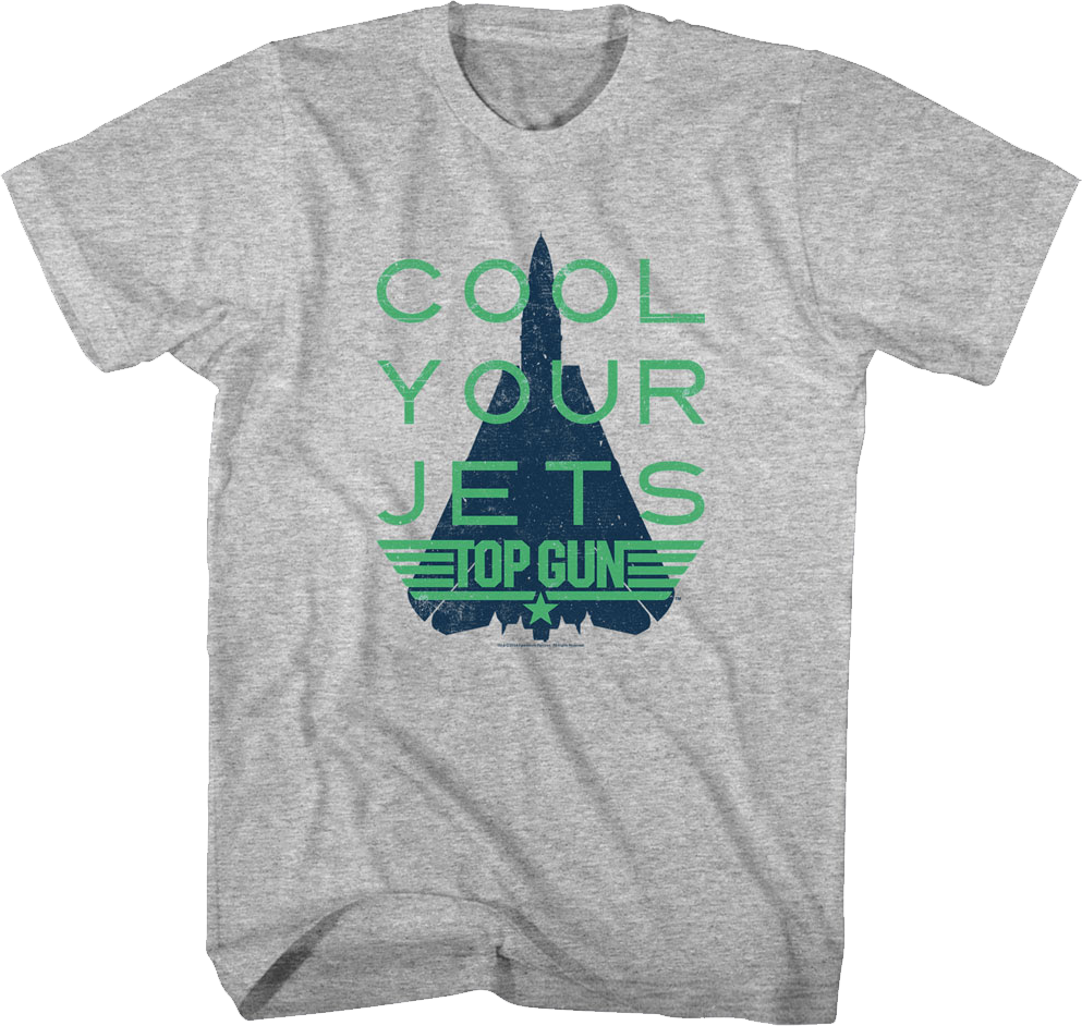 Distressed Cool Your Jets Top Gun T-Shirt