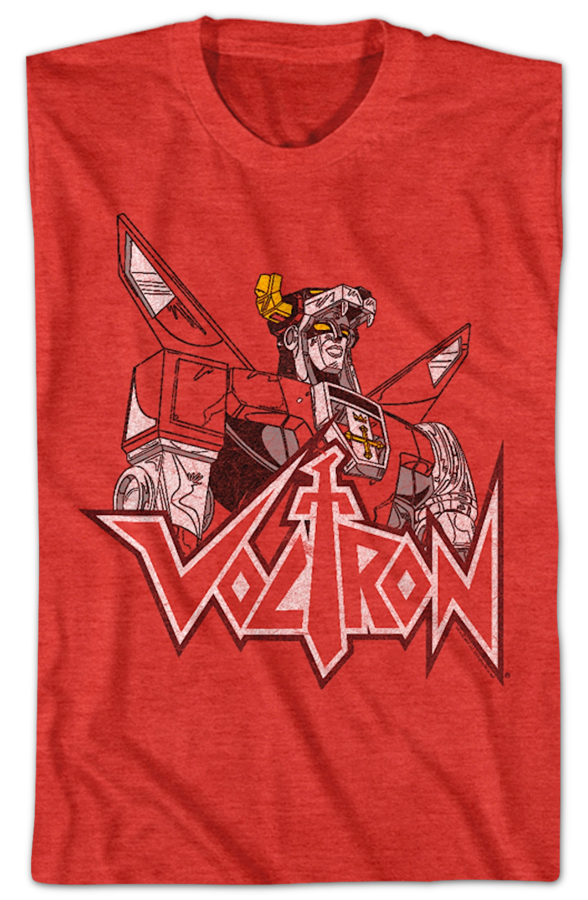 Distressed Defender of the Universe Voltron T-Shirt