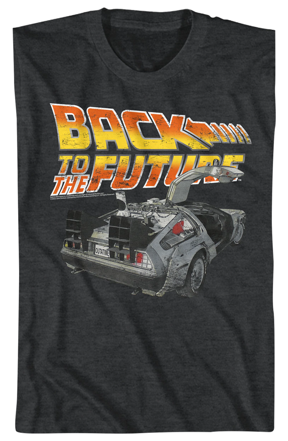 Distressed Delorean Back to the Future T-Shirt