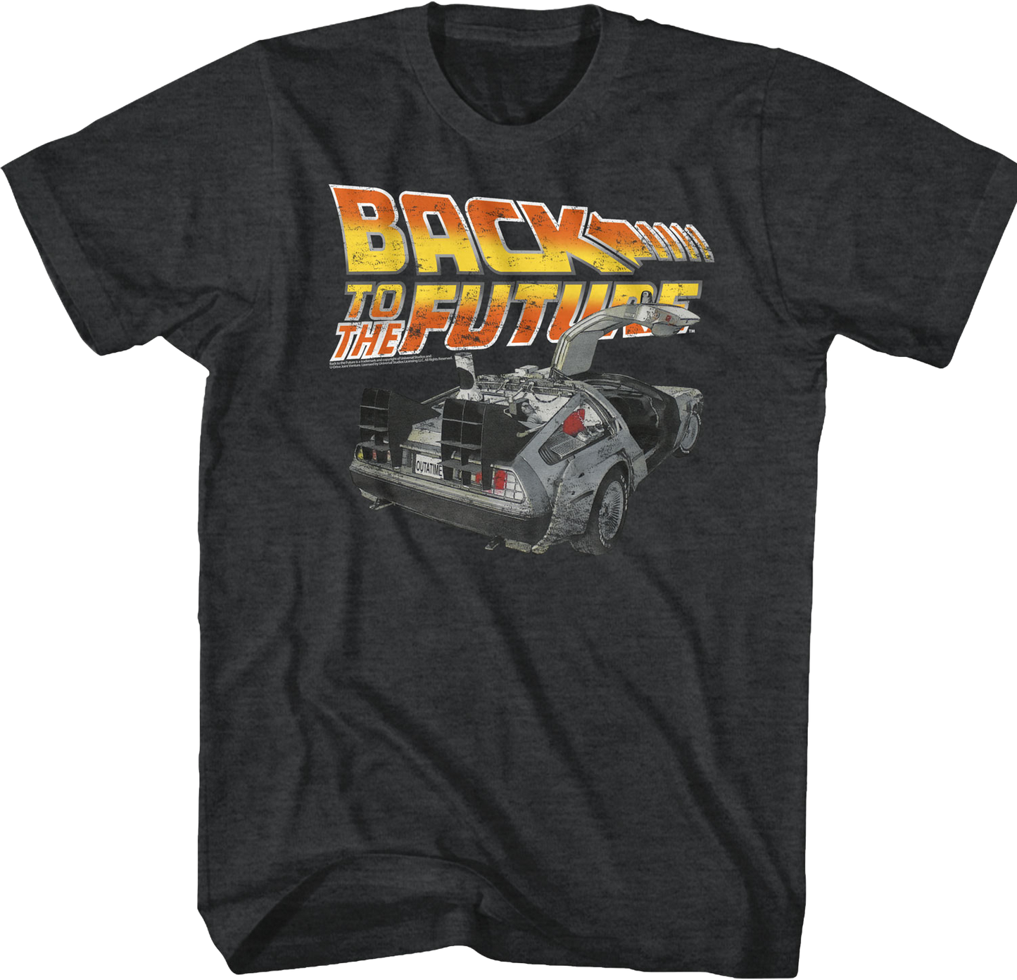 Distressed Delorean Back to the Future T-Shirt