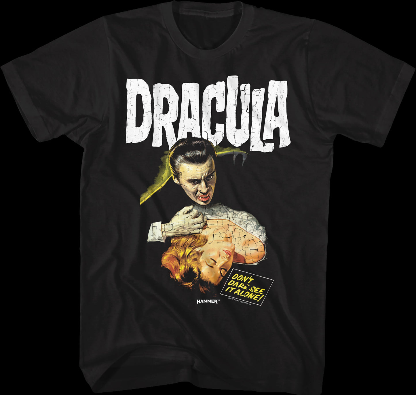 Distressed Dracula Hammer Films T-Shirt