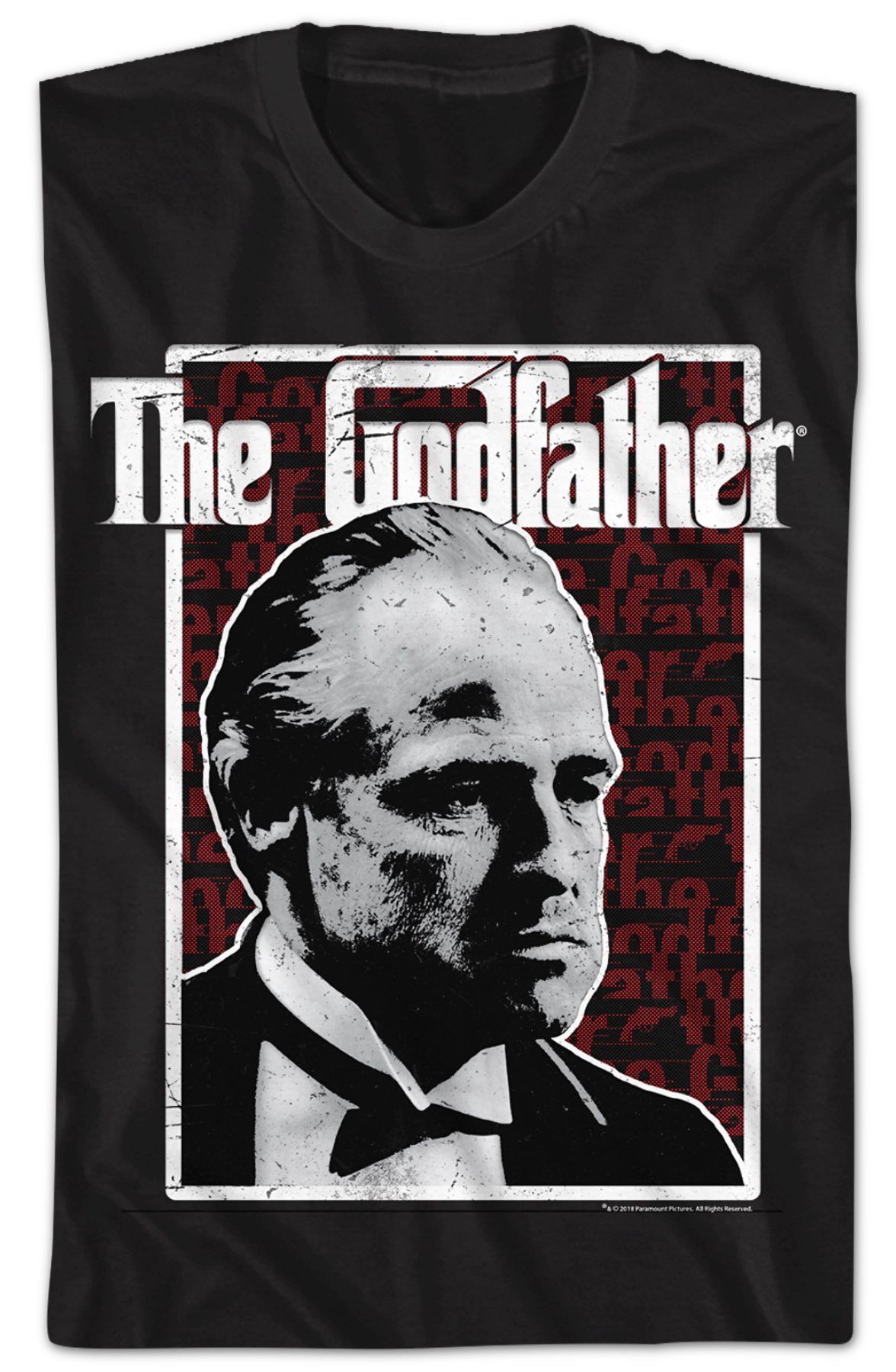Distressed Frame Godfather T-Shirt
