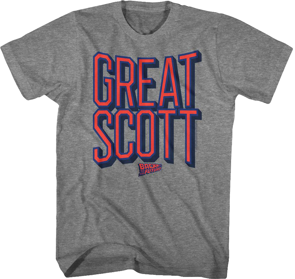 Distressed Great Scott Back To The Future T-Shirt