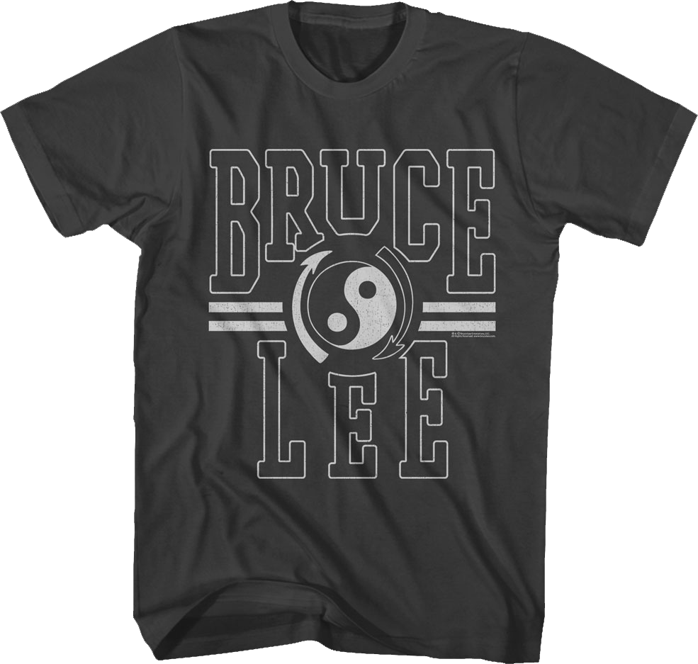 Distressed Gung Fu Institute Logo Bruce Lee T-Shirt