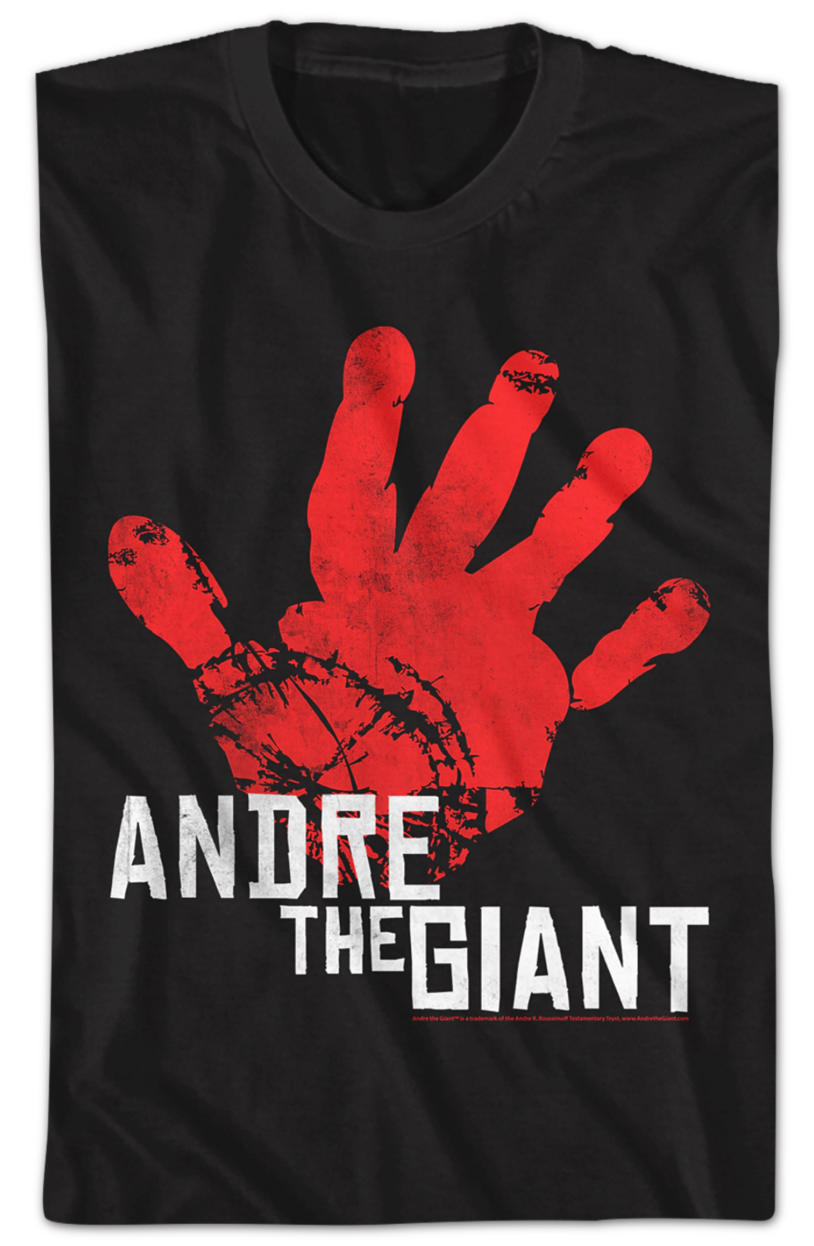 Distressed Handprint Andre The Giant T-Shirt