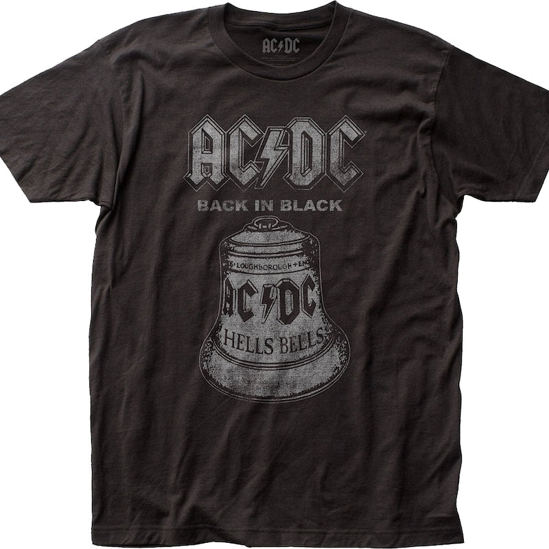 Distressed Hells Bells ACDC Shirt