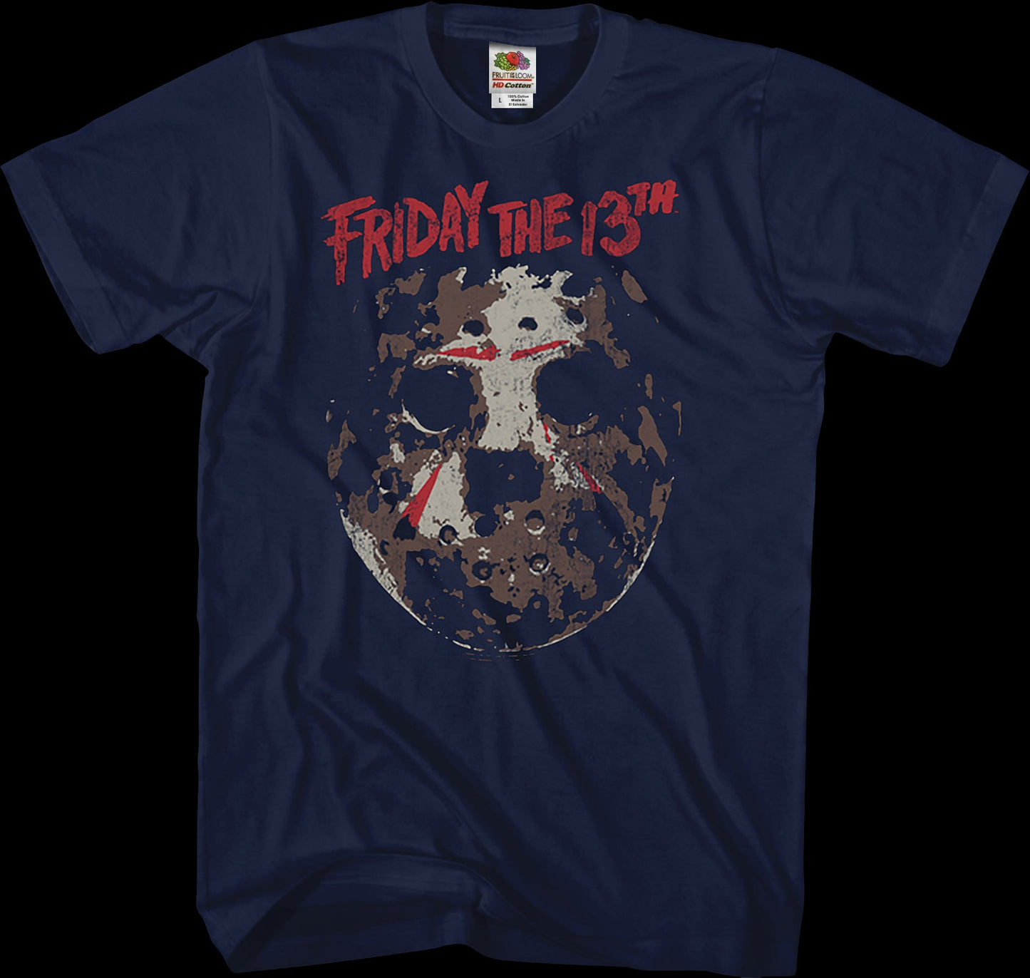 Distressed Hockey Mask Friday the 13th T-Shirt
