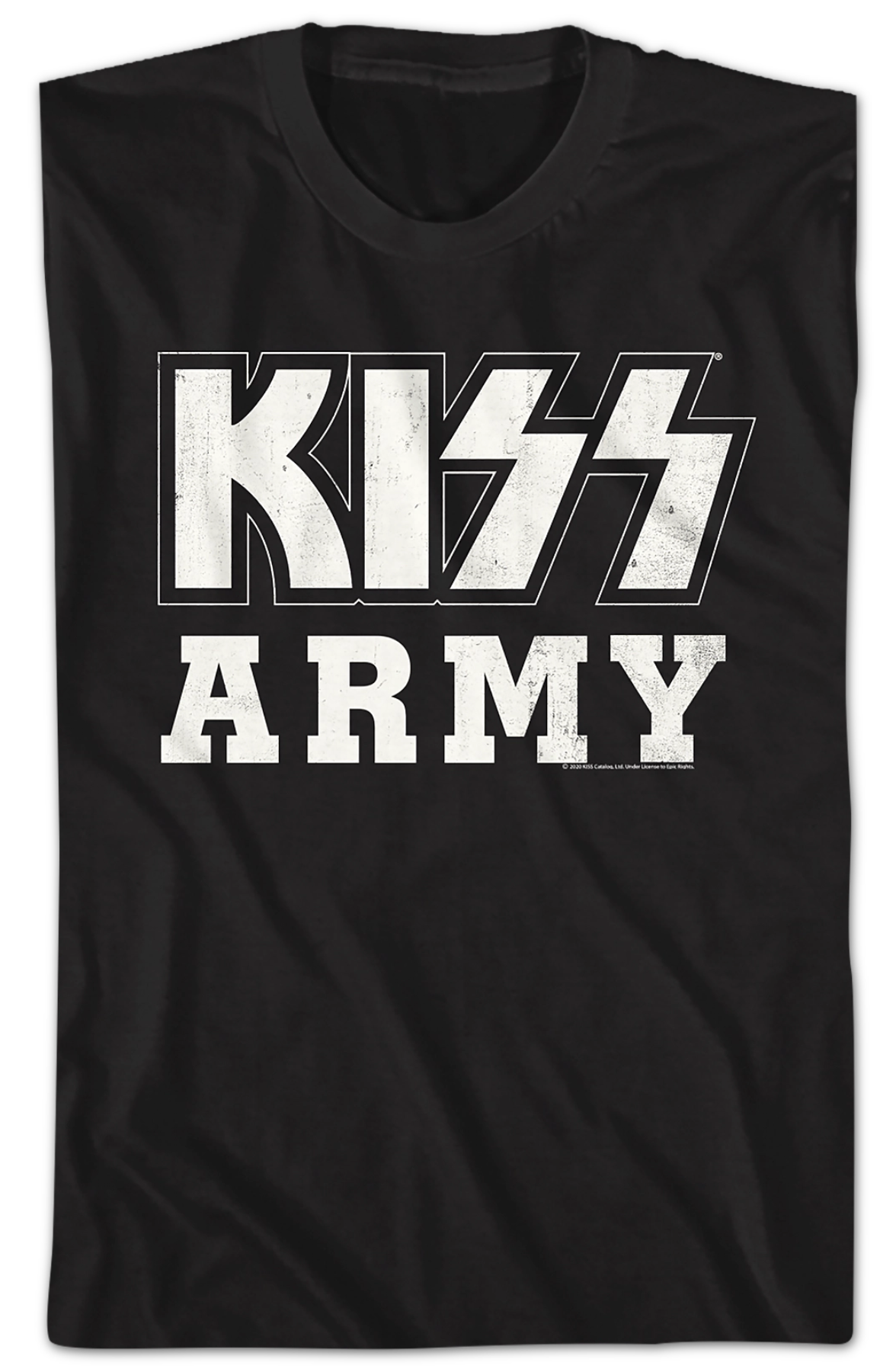 Distressed KISS Army Shirt