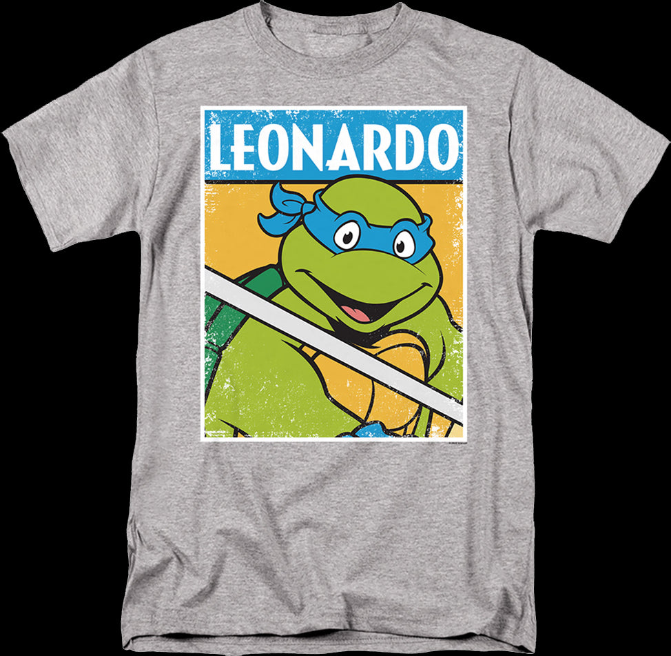 Distressed Leonardo Photo Teenage Mutant Ninja Turtles T-Shirt