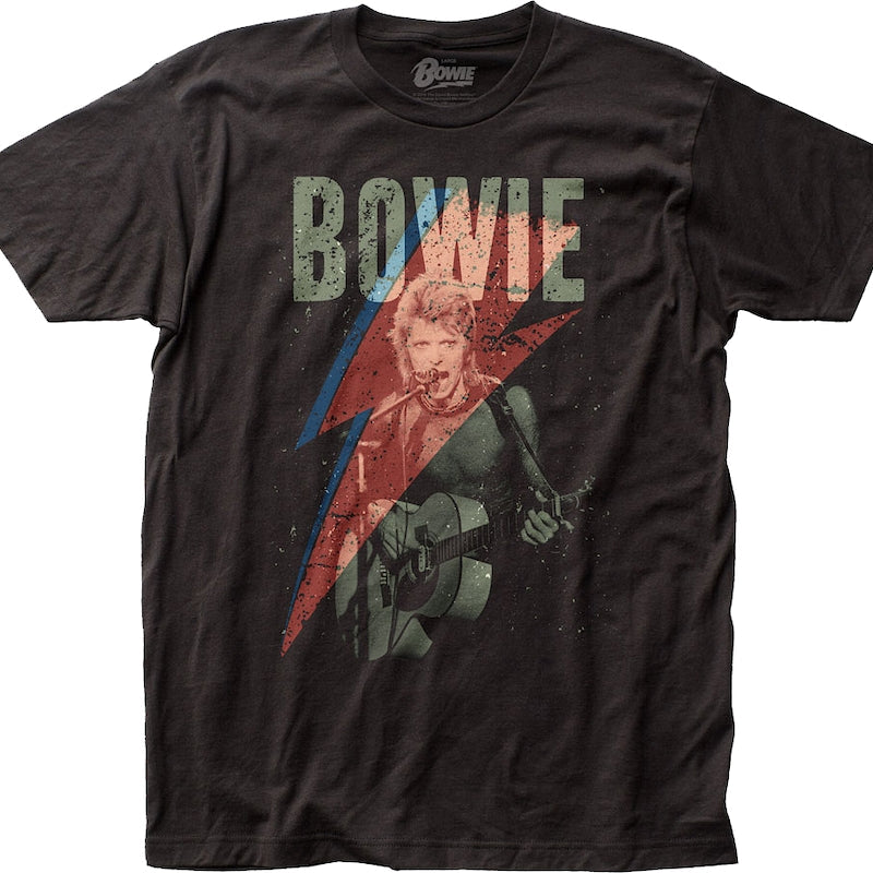 Distressed Lightning Bolt David Bowie T-Shirt