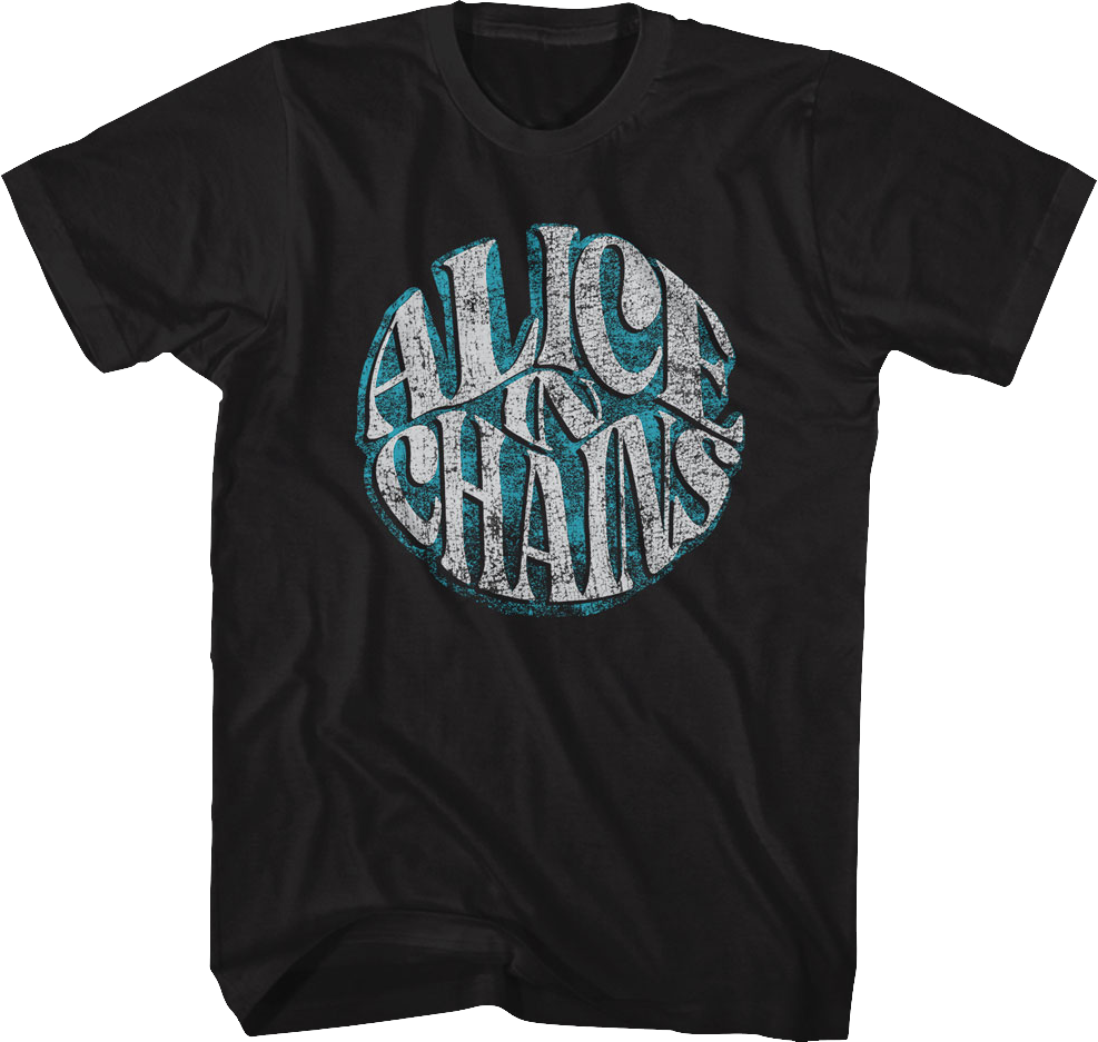 Distressed Logo Alice In Chains T-Shirt