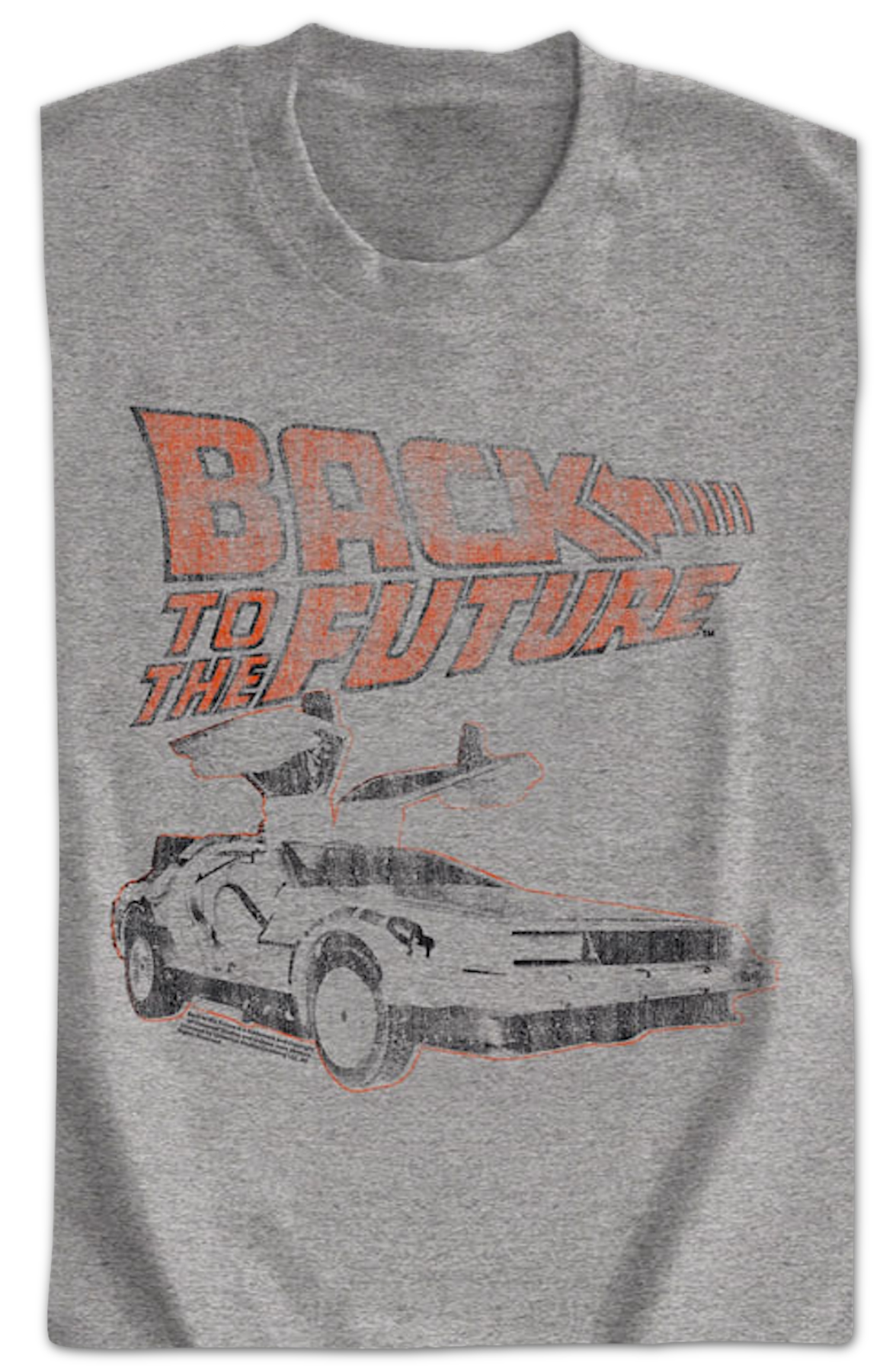Distressed Logo And DeLorean Back To The Future Sweatshirt