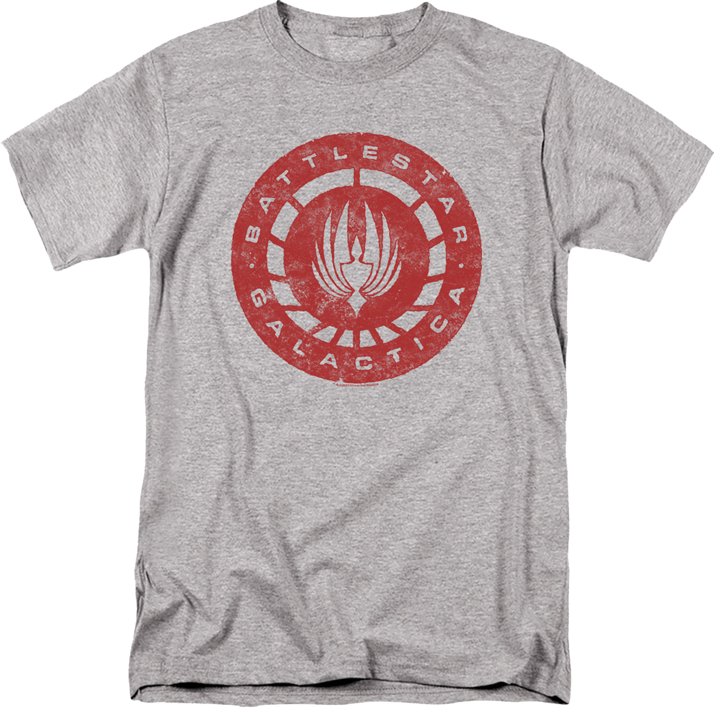 Distressed Logo Battlestar Galactica T-Shirt