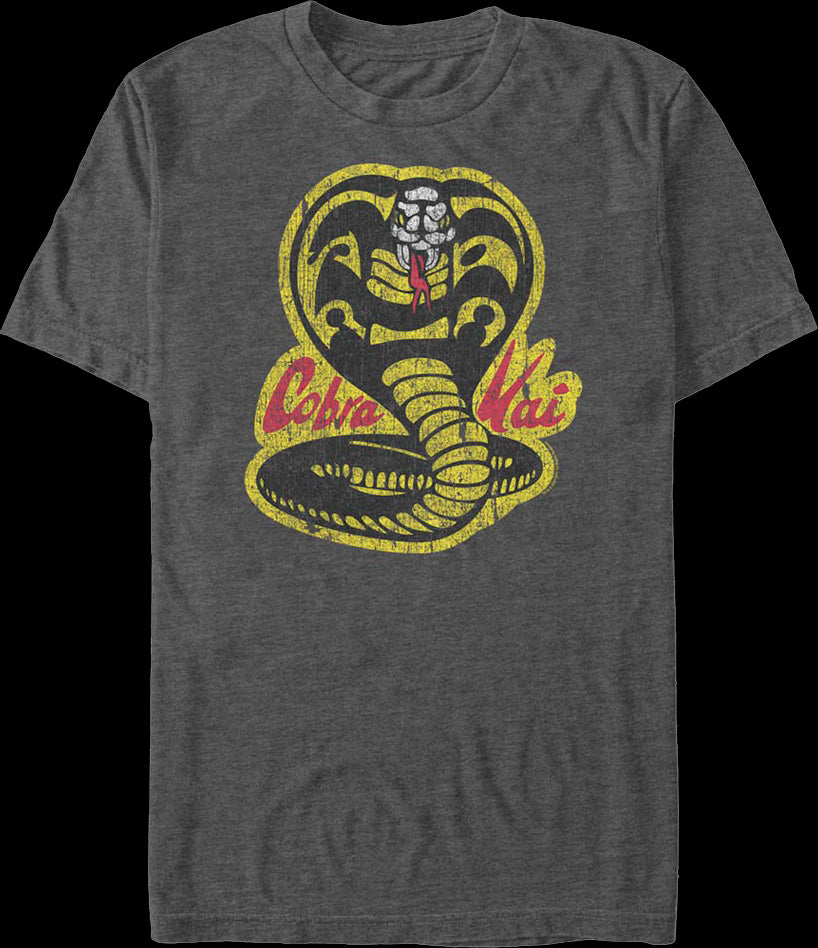 Distressed Logo Cobra Kai T-Shirt