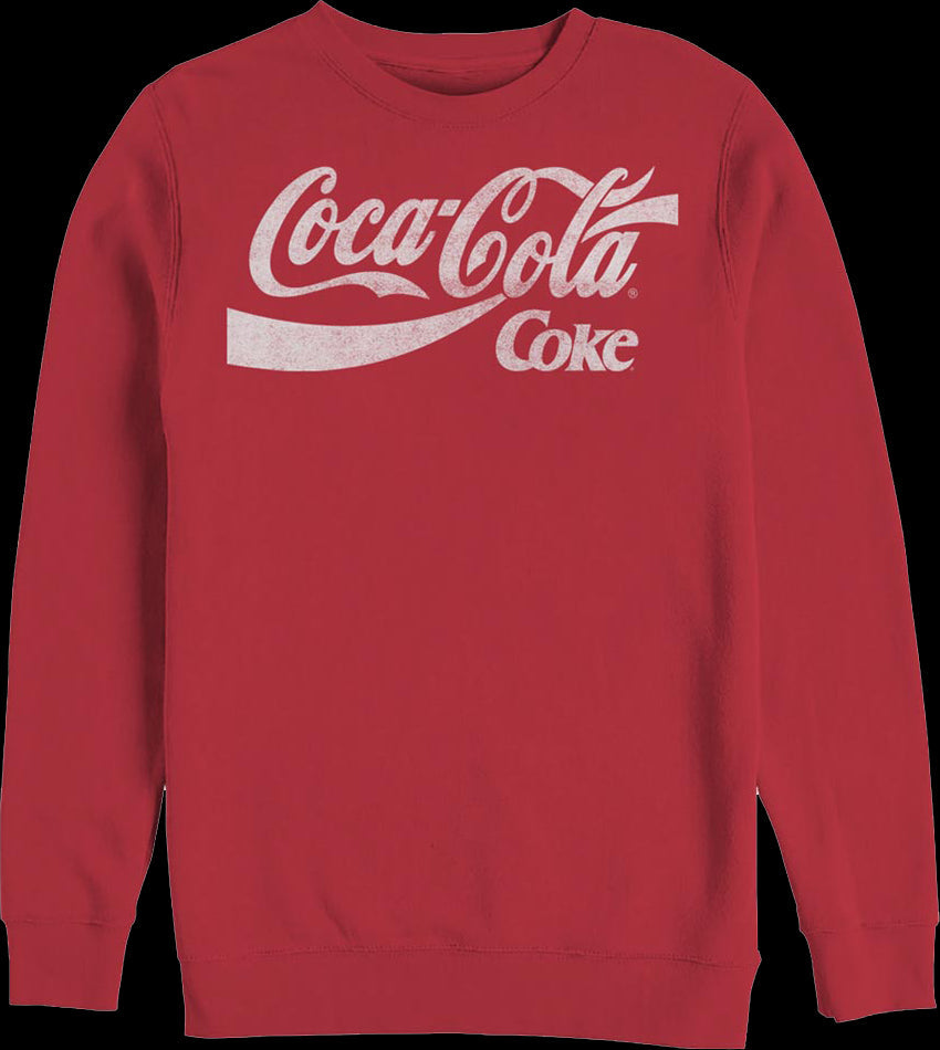 Distressed Logo Coca-Cola Sweatshirt