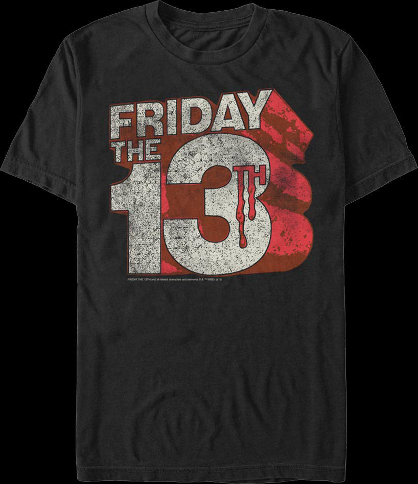 Distressed Logo Friday the 13th T-Shirt