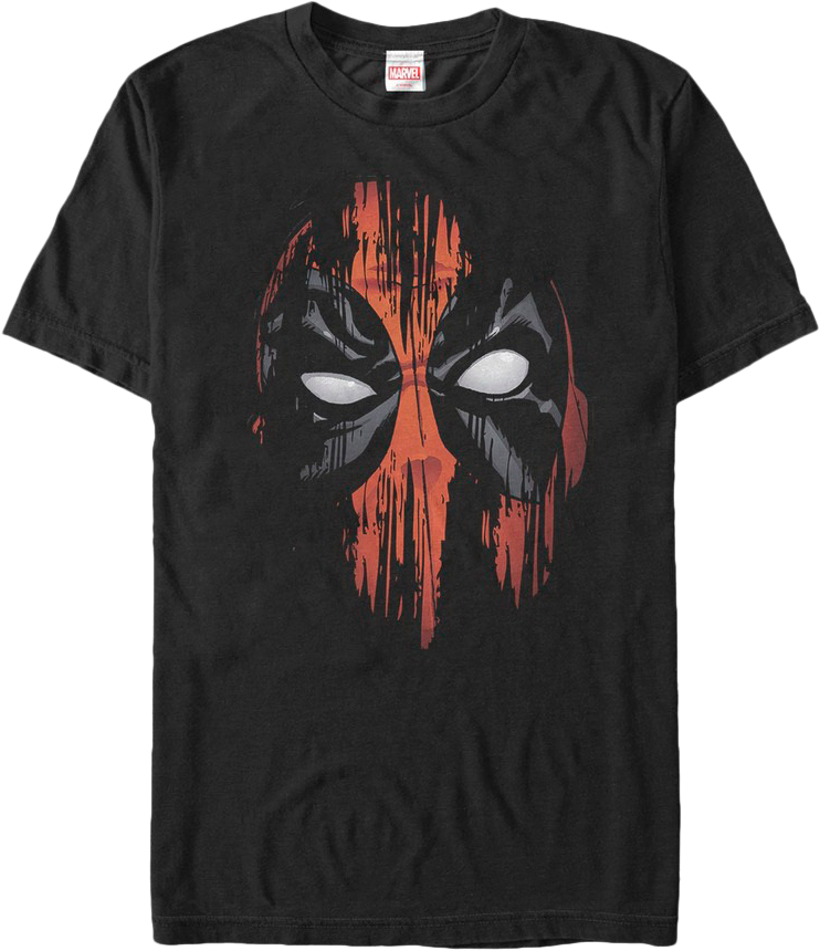 Distressed Mask Deadpool T-Shirt