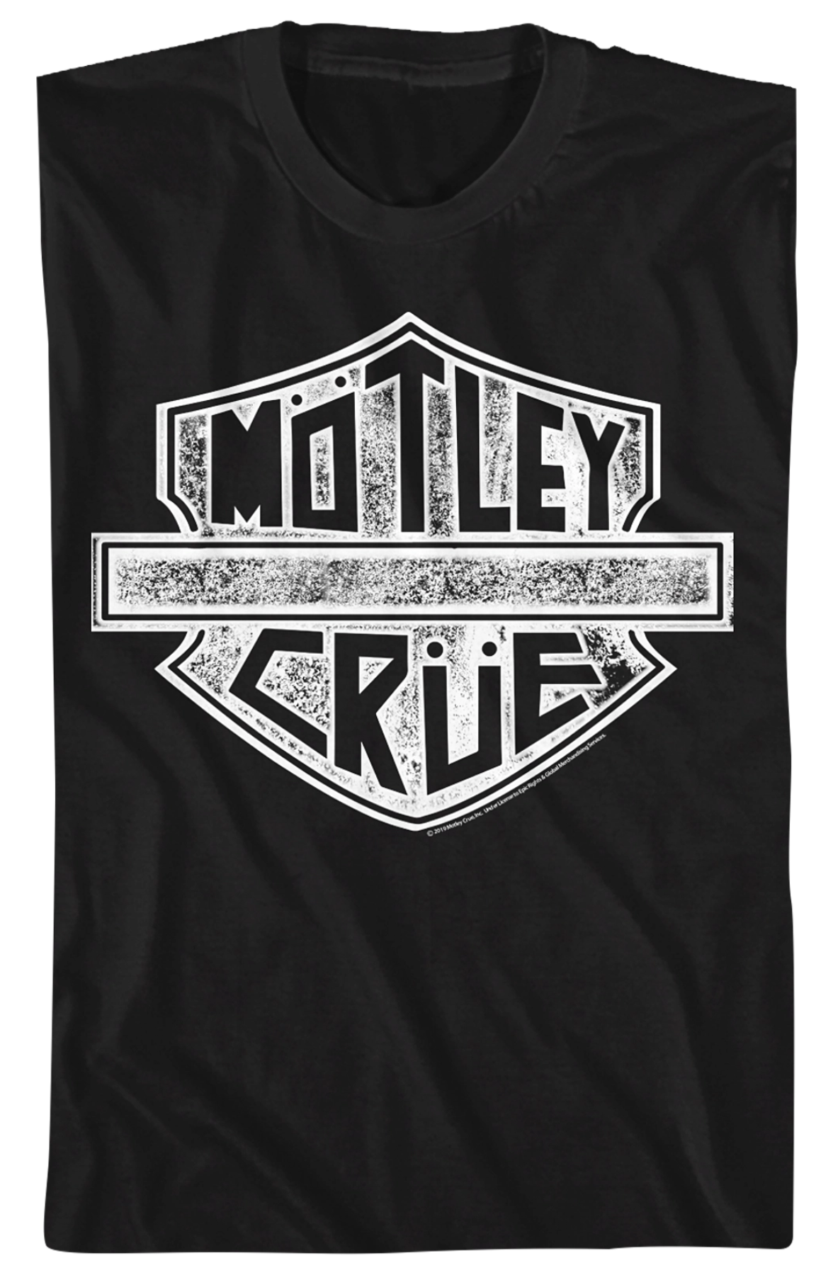 Distressed Motorcycle Logo Motley Crue T-Shirt