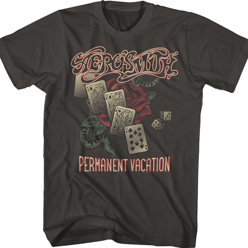 Distressed Permanent Vacation Aerosmith T-Shirt