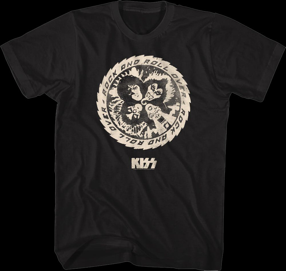 Distressed Rock and Roll Over KISS T-Shirt