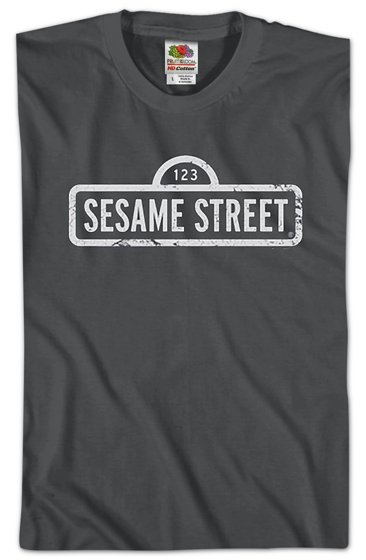 Distressed Sign Sesame Street T-Shirt