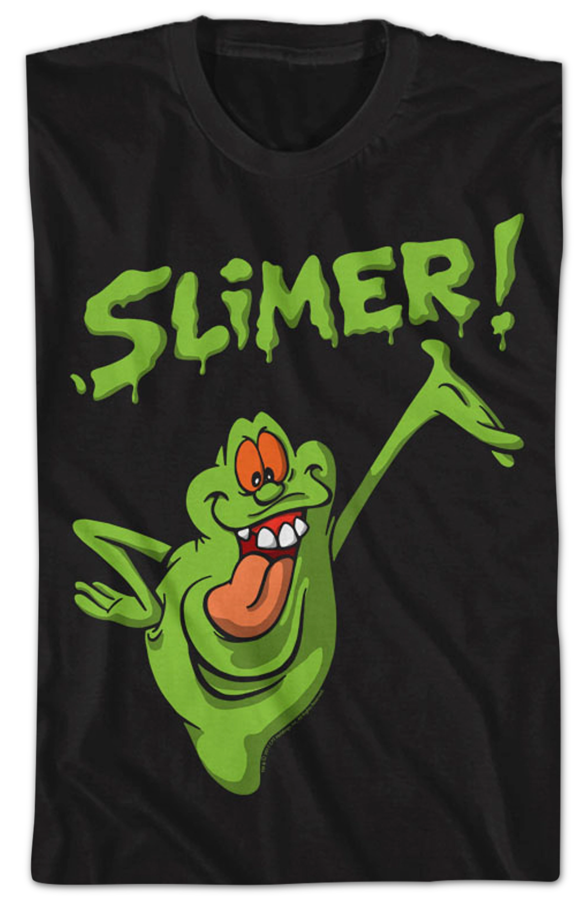 Distressed Slimer Real Ghostbusters T-Shirt