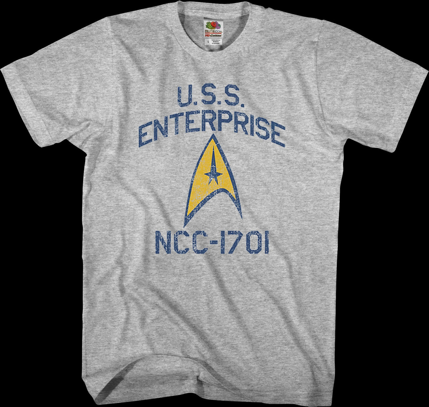 Distressed USS Enterprise Star Trek T-Shirt