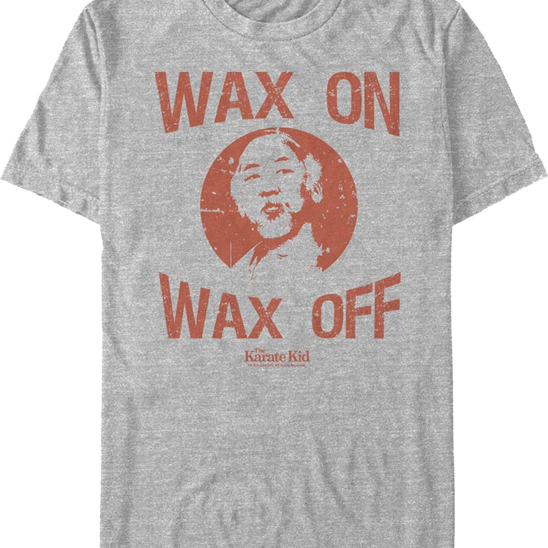 Distressed Wax On Wax Off Karate Kid T-Shirt