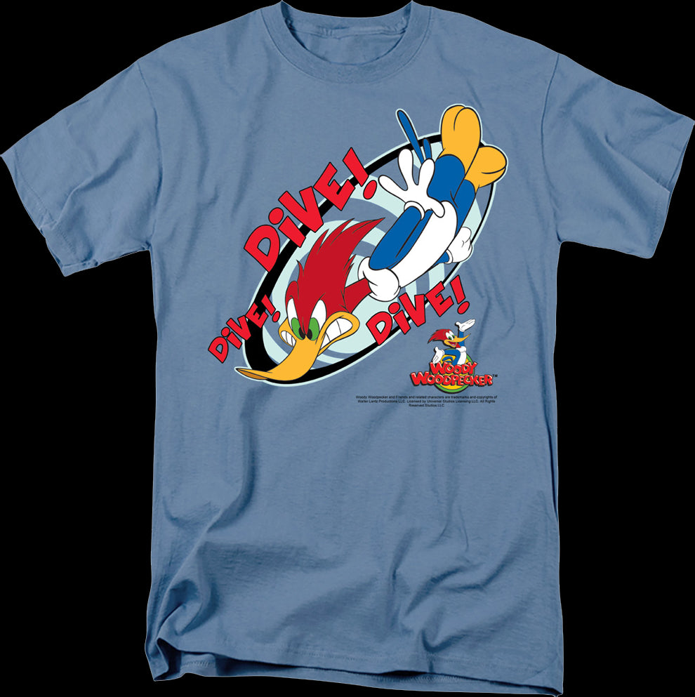 Dive Woody Woodpecker T-Shirt