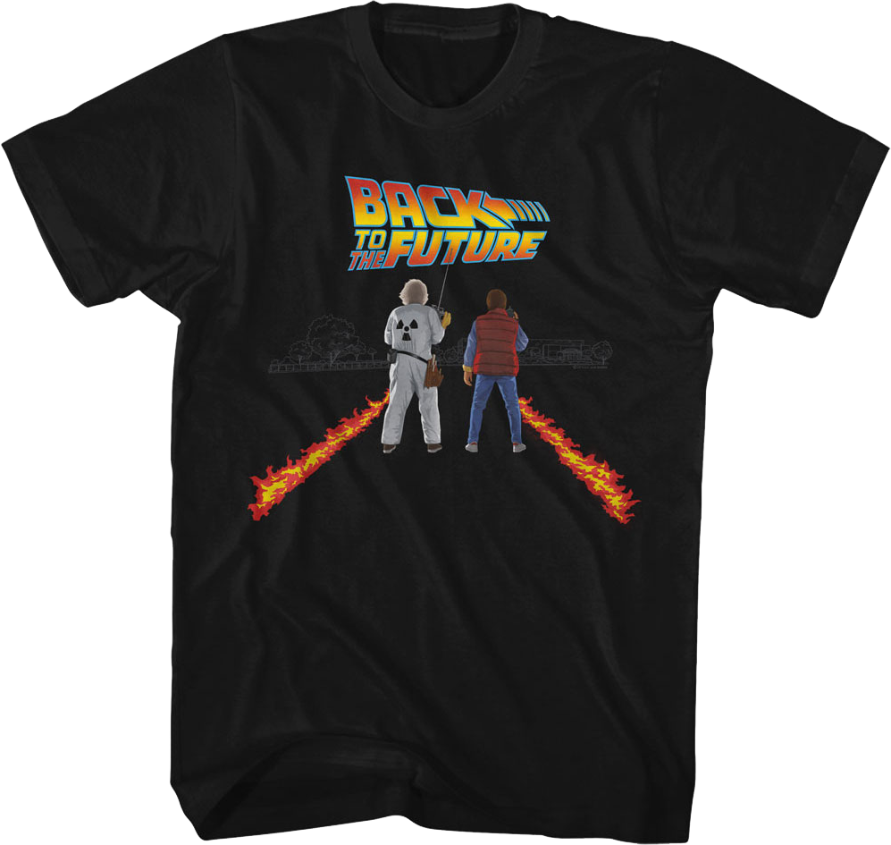 Doc And Marty Fire Streaks Back To The Future T-Shirt
