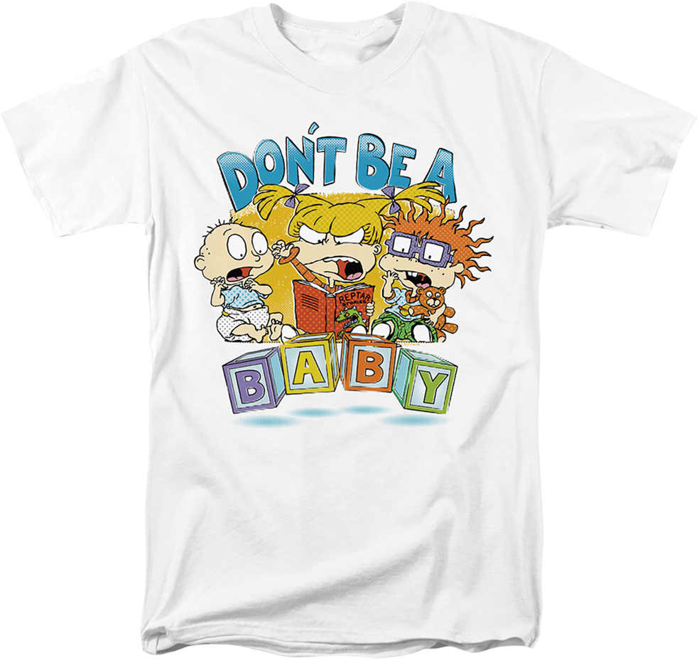 Don't Be A Baby Blocks Rugrats T-Shirt