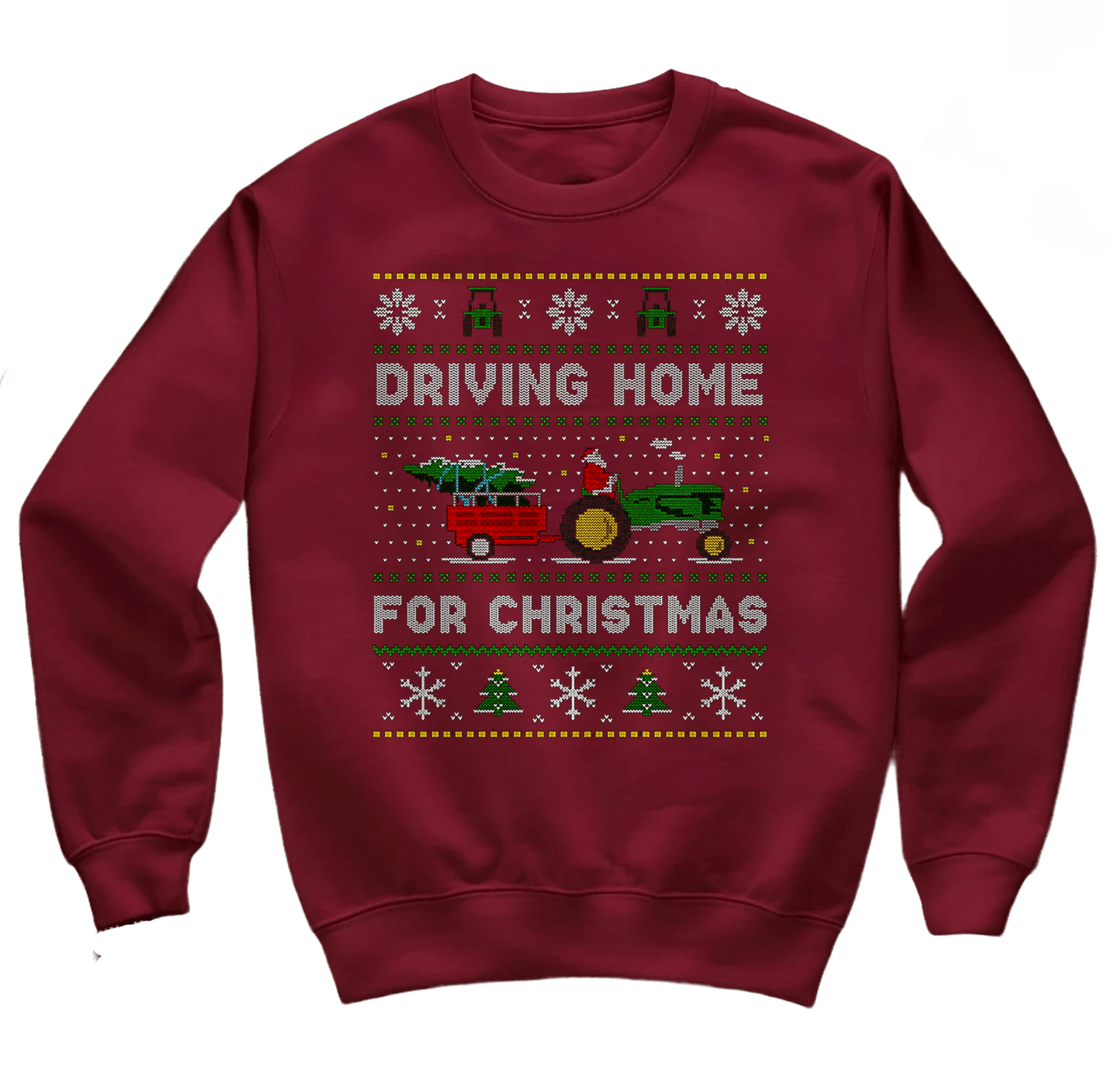Driving Home for Christmas Tractor Sweatshirt