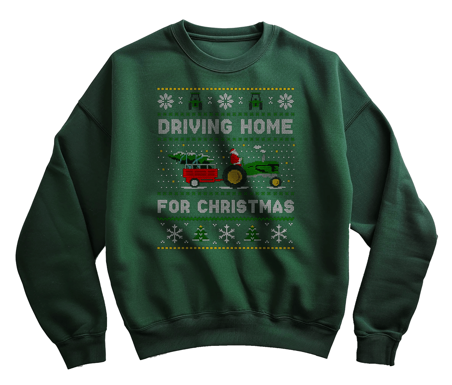Driving Home for Christmas Tractor Sweatshirt