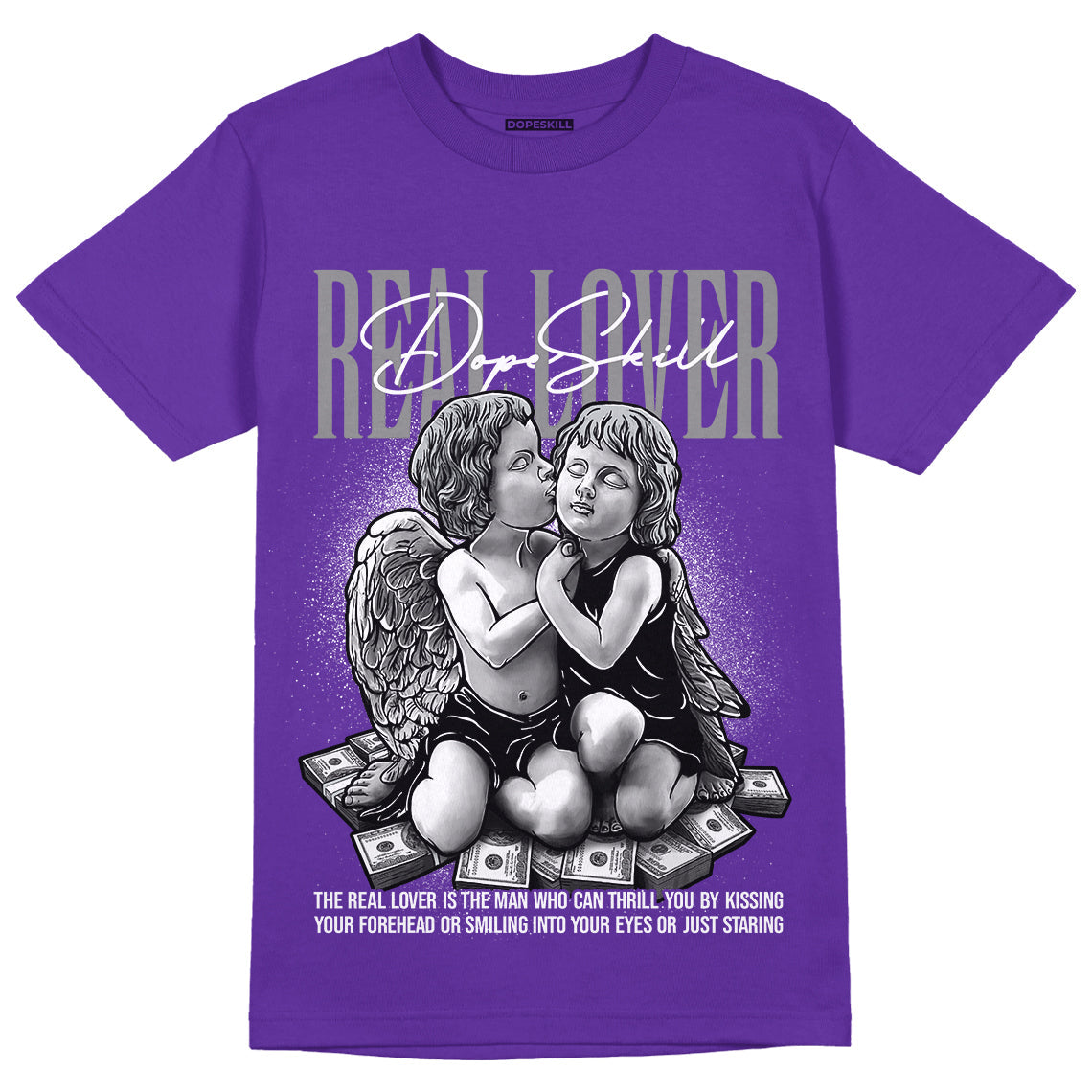 Court Purple 13s DopeSkill Purple T-shirt Real Lover Graphic