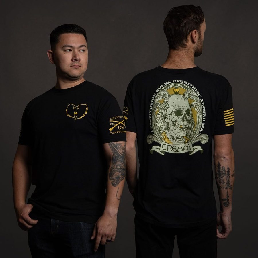 Cream T-Shirt - Black