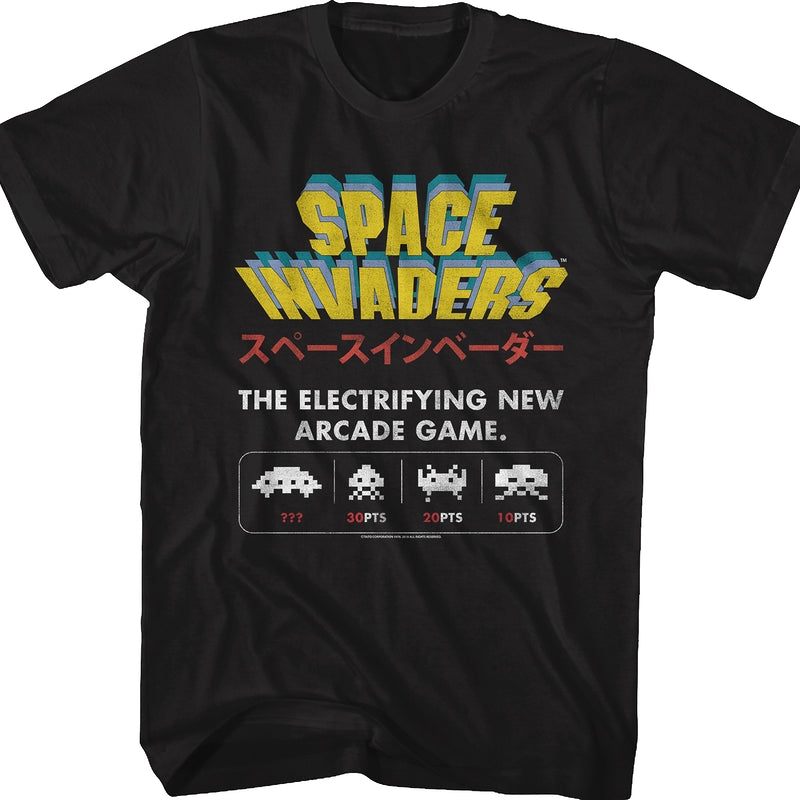 Electrifying New Arcade Game Space Invaders T-Shirt