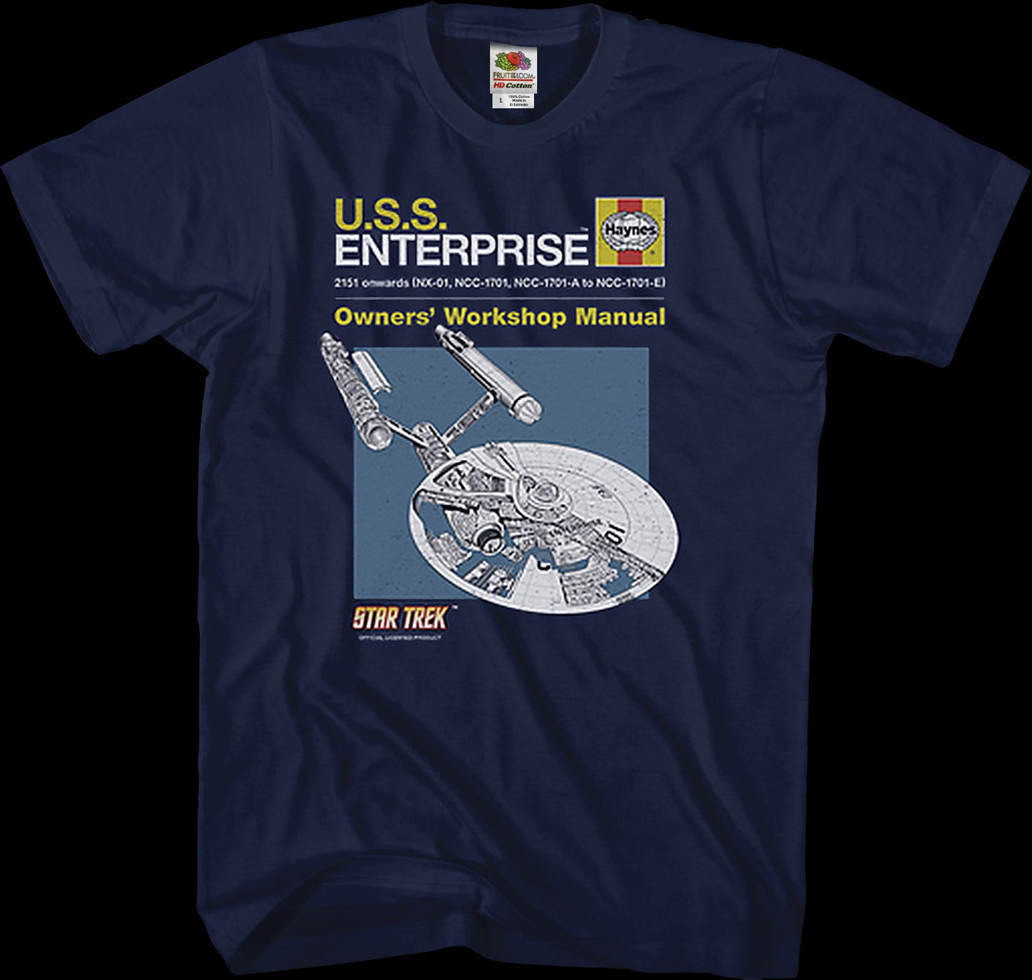 Enterprise Owners' Workshop Manual Star Trek T-Shirt