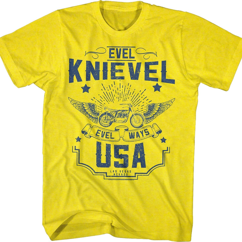 Evel Ways Evel Knievel T-Shirt Style001