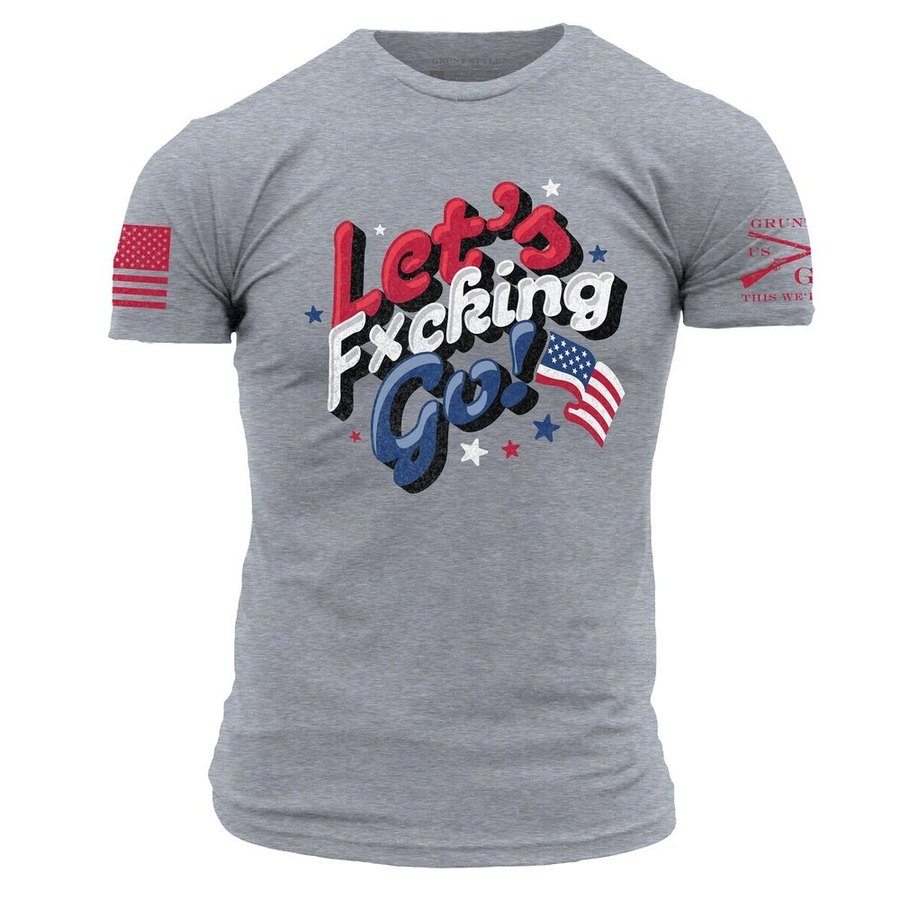 Let's F*cking Go T-Shirt - Dark Heather Gray