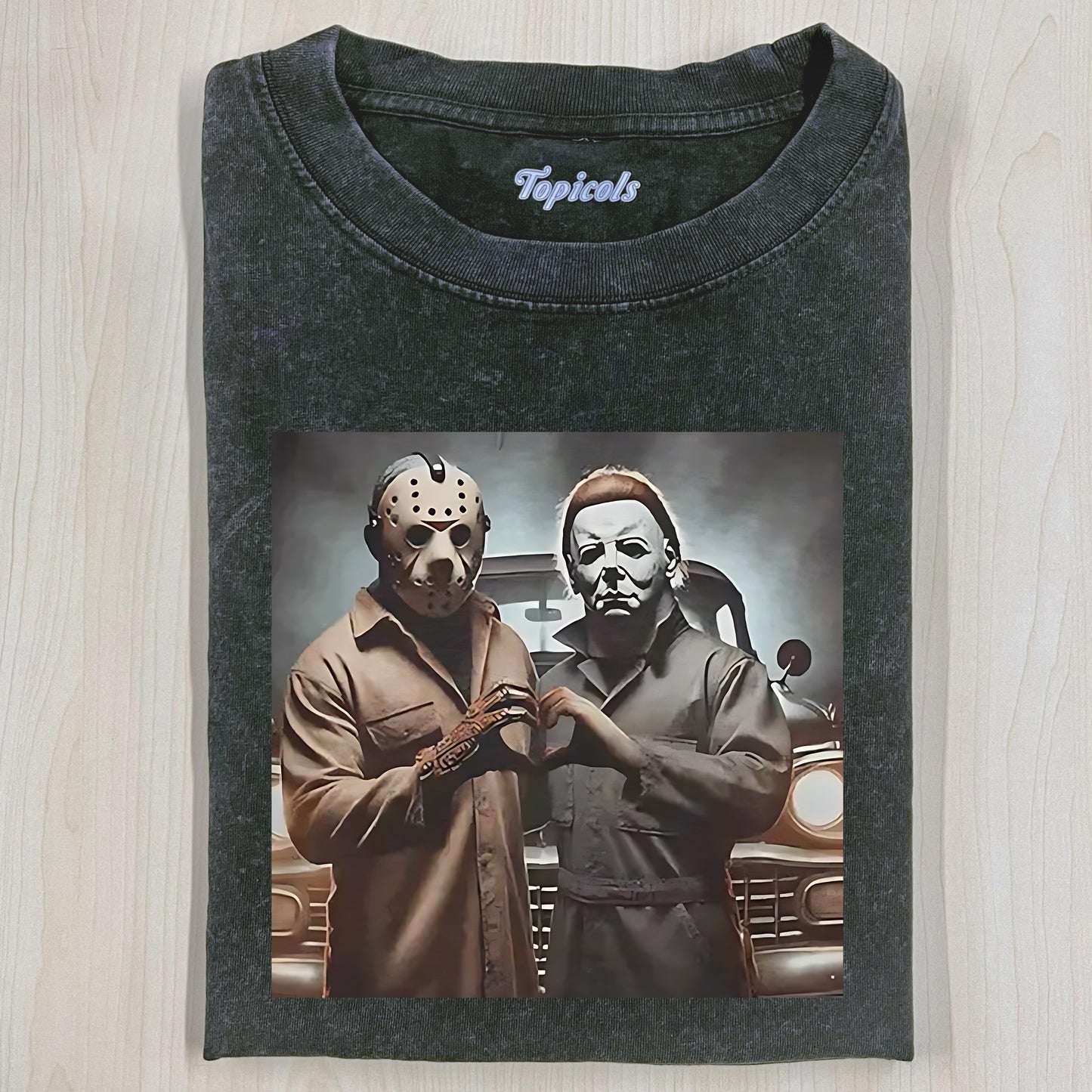 VINTAGE JASON AND MICHAEL HALLOWEEN T-SHIRT Style001