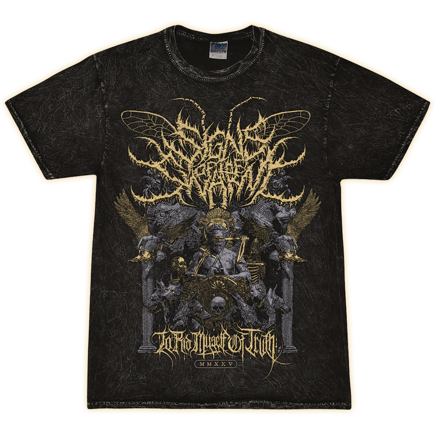 Signs of the Swarm "'To Rid Myself of Truth' Vintage Style/Mineral Wash" T-Shirt