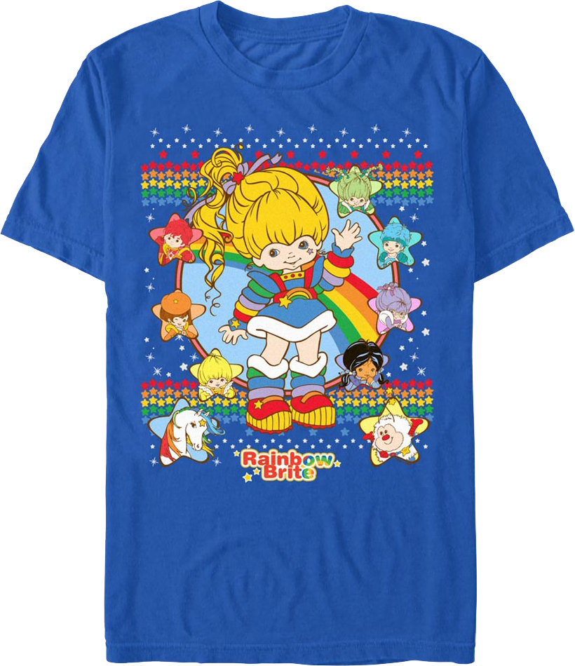 Royal Faux Ugly Sweater Rainbow Brite T-Shirt